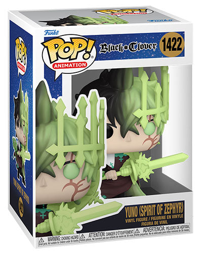 Funko Pop ! Animation Black Clover S2 - (1422) Yuno Spirit Of Zephyr Figure 9Cm