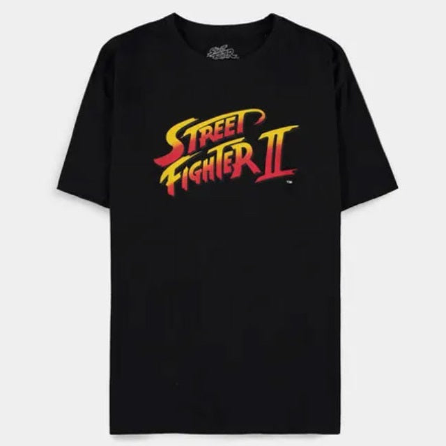 DIFUZED - T-SHIRT: STREET FIGHTER II (L) LOGO GAME VIDEOGAMES VIDEOGIOCO PS4 PS5