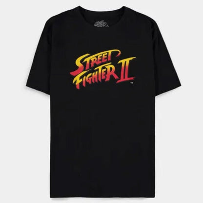 DIFUZED - T-SHIRT: STREET FIGHTER II (L) LOGO GAME VIDEOGAMES VIDEOGIOCO PS4 PS5