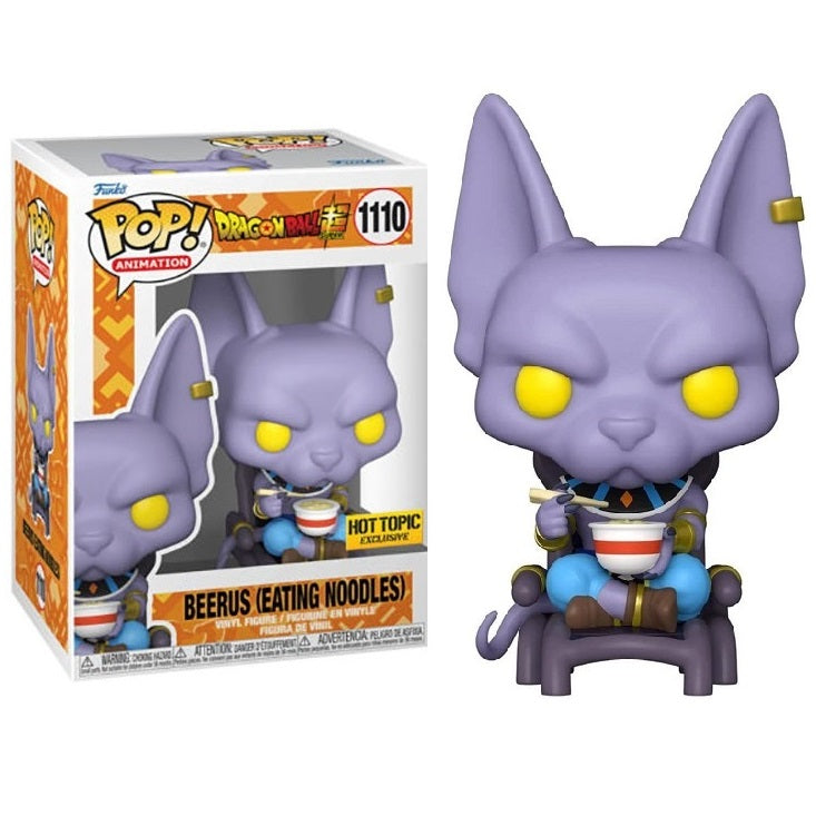 Funko Pop! Animation Dragonball - (1110) Beerus beim Nudelessen Hot Topic 9 cm
