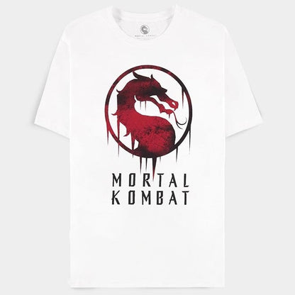 DIFUZED - T-SHIRT: MORTAL KOMBAT (L) SHIRT LOGO VIDEOGAMES VIDEOSPIEL PS4 PS5