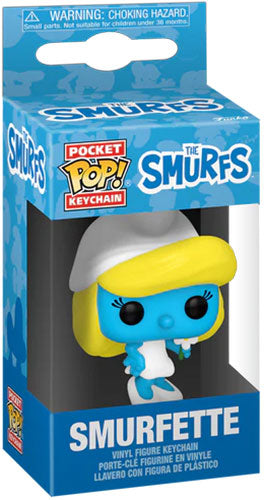 Funko Pop ! Keychain Pocket I Puffi  The Smurfs (Puffetta) Portachiavi Vinyl 4Cm