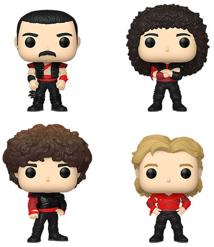 Funko Pop! 4er-Pack Queen – Freddie Mercury, Brian May, John Deacon, Roger Taylor