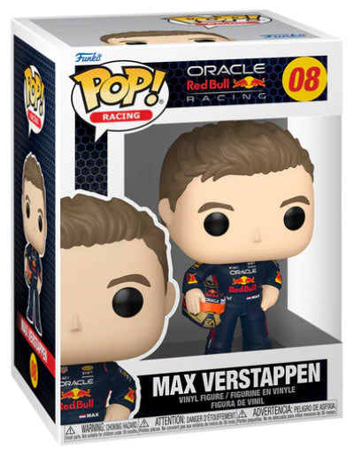 Funko Pop! Racing Formula 1 Red Bull F1 – (08) Max Verstappen mit Helm 9 cm
