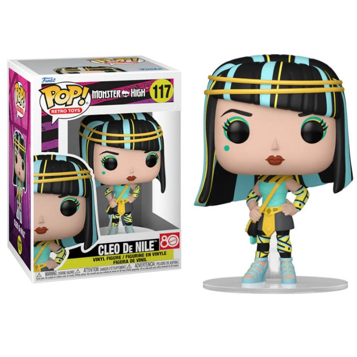 Funko Pop! Retro Toys Monster High – (117) Cleo De Nile Figur Kleopatra 9 cm