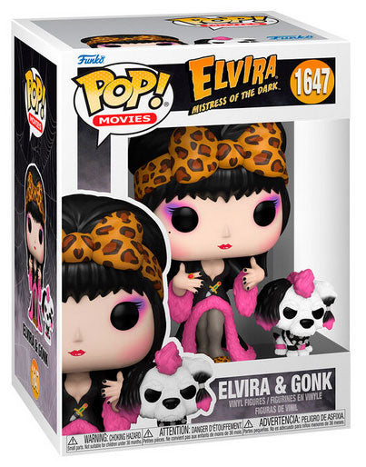 Funko Pop! Movies Elvira: Herrin der Dunkelheit (1647) Elvira & Gonk Figur 9 cm