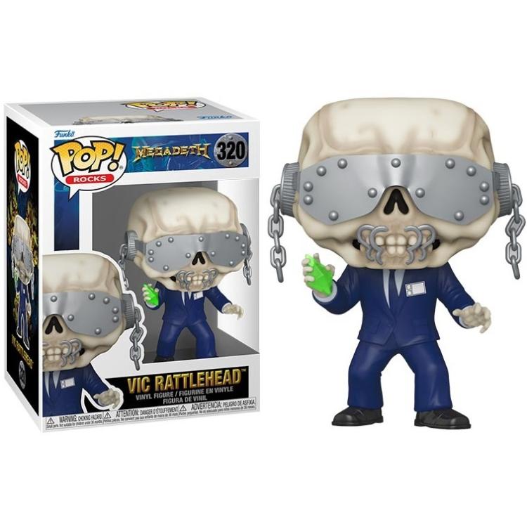 Funko Pop! Rocks - Megadeth Vic Rattlehead (320) Vinyl-Figur 9cm Rock Totenkopf