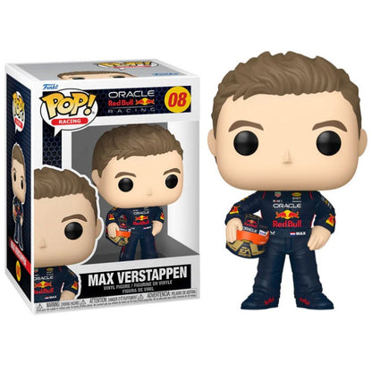 Funko Pop! Racing Formula 1 Red Bull F1 – (08) Max Verstappen mit Helm 9 cm