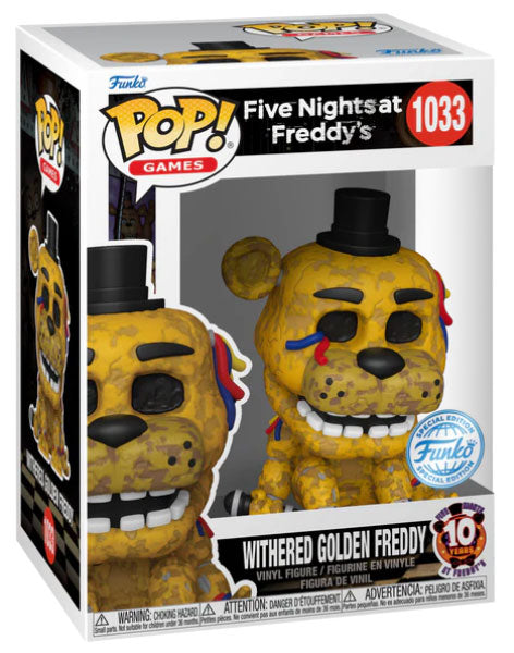 Funko Pop! Games Fnaf 10th - (1033) Withered Golden Freddy Figur Special 9cm