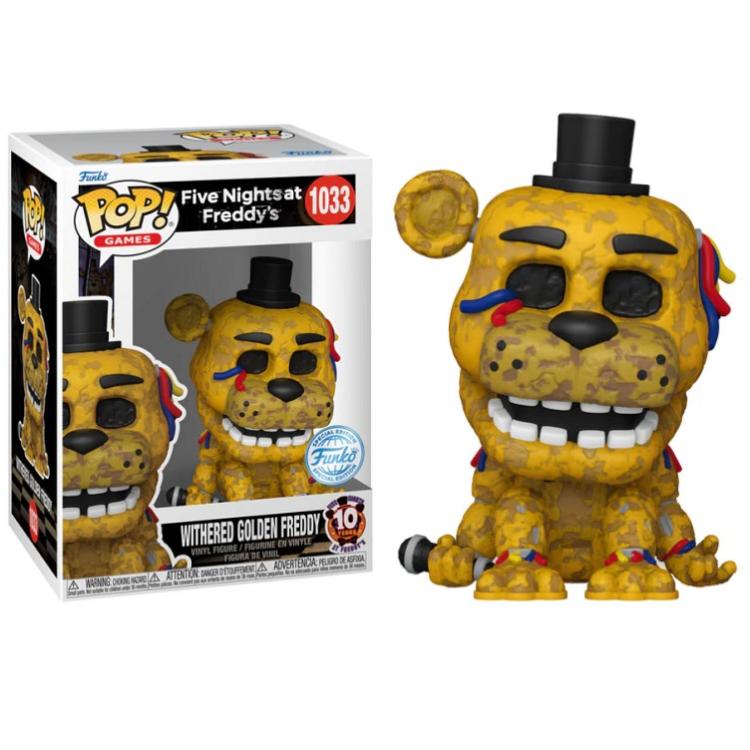Funko Pop! Games Fnaf 10th - (1033) Withered Golden Freddy Figur Special 9cm