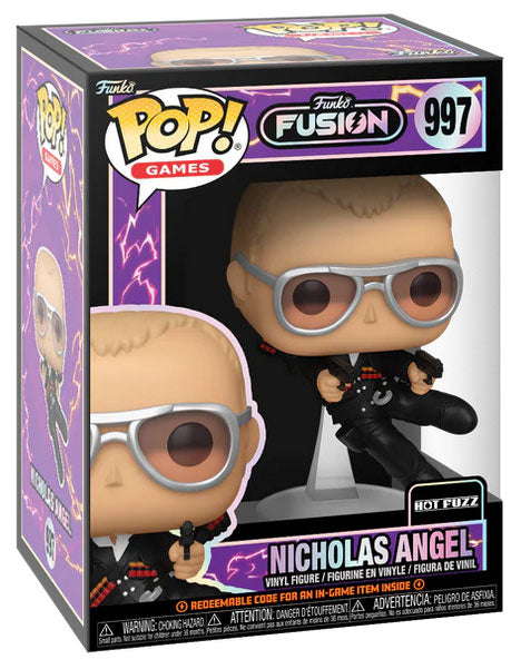Funko Fusion Pop ! Games Hot Fuzz  (997) Nicholas Angel Vinyl Figure Statua 9Cm