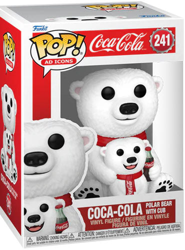 Funko Pop ! Icons Coca Cola - (241) Cocacola Bear W/ Cub Orso Polare Figure 9Cm