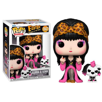 Funko Pop! Movies Elvira: Herrin der Dunkelheit (1647) Elvira & Gonk Figur 9 cm