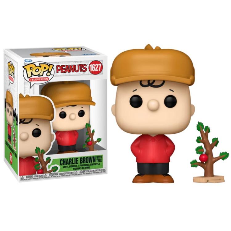 Funko Pop! TV Peanuts – (1627) Charlie Brown W/ Three Vinyl Figur Holiday 9cm