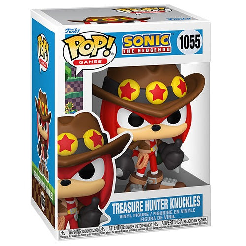 Funko Pop ! Games Sonic The Hedgehog (1055) Treasure Hunter Knuckles Figur 9cm