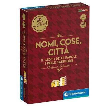 Clementoni Namen, Orte, Dinge Deluxe Gesellschaftsspiel Italienisch Kinder 7+