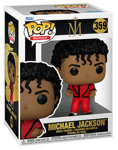 Funko Pop ! Rocks - (359) Michael Jackson (Thriller) Vinyl Figure MJ 9cm
