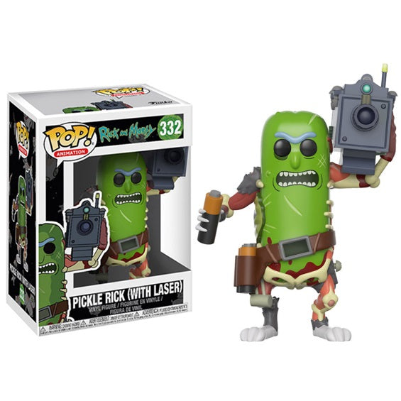 Funko Pop! Animation Rick And Morty - (332) Pickle Rick W / Laser Figur 9Cm