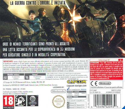 Resident Evil - The Mercenaries 3D Nintendo 3DS 2DS Videospiel Deutsch PAL ITA