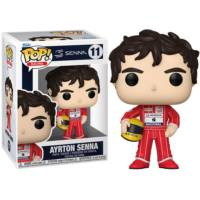 Funko Pop ! Racing F1 - (11) Ayrton Senna W/Helmet Vinyl Figure Mclaren 9Cm