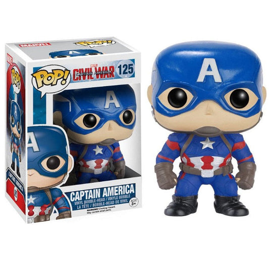 Funko Pop! Marvel Captain America Civil War – (125) Captain America Figur 9 cm