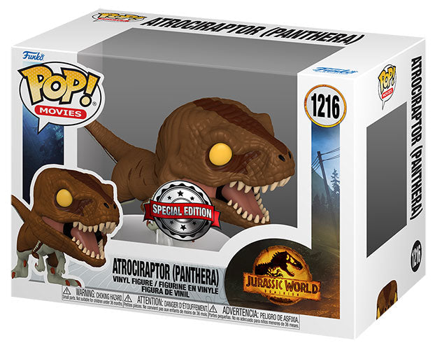Funko Pop! Movies Jurassic World Dominion – (1216) Atrociraptor (Panthera) 9 cm