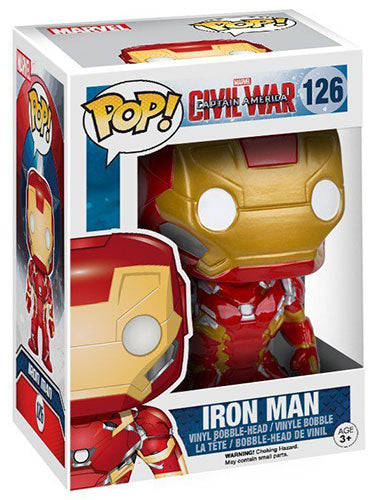 Funko Pop! Marvel Captain America Civil War – (126) Iron-Man Figur Iron Man 9cm