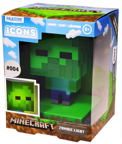 Paladone Minecraft Zombie Light Icons Bdp Lampe Nachtlicht 3D Spiel Led Pp6592Mcf