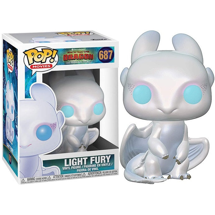 Funko Pop! Movies Drachenzähmen leicht gemacht 3 - (687) Lichtfurie Weißer Drache Helle Furie