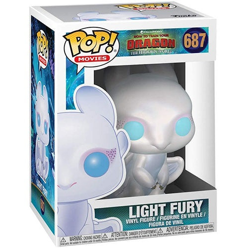 Funko Pop! Movies Drachenzähmen leicht gemacht 3 - (687) Lichtfurie Weißer Drache Helle Furie