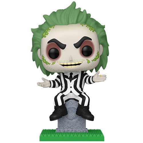 Funko Pop ! Plus - Beetlejuice (1757) Beetlejuice On Tombstone Vinyl Figure 9cm