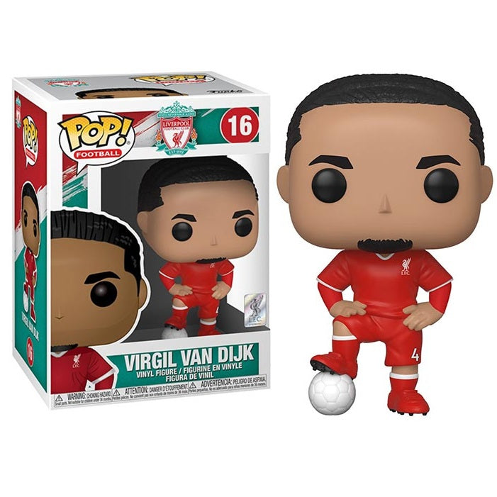Funko Pop! Football Liverpool - (16) Virgil Van Dijk Figur 9cm Captain Kloop