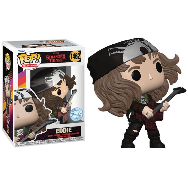 Funko Pop ! TV Netflix Stranger Things S4 - (1462) Eddie W / Guitar MT Exm 9cm