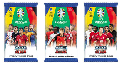 Topps Card Euro 2024 Eco Pack 25 Card (Pack Da 3 Bustine + 1 Carta Limited) Uefa