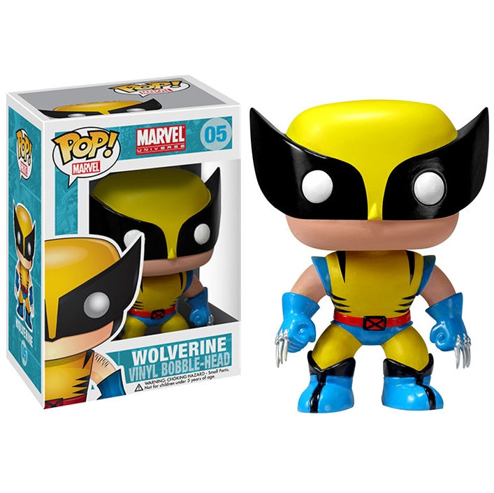 Funko Pop ! Marvel Universe - (05) Wolverine Classic Figure Bobble Head 9Cm