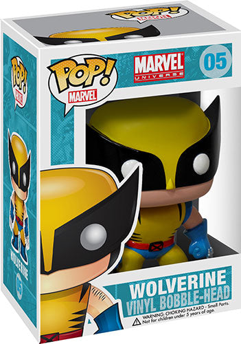 Funko Pop ! Marvel Universe - (05) Wolverine Classic Figure Bobble Head 9Cm