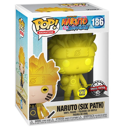 Funko Pop ! Naruto Shippuden (186) Naruto (Six Path) Special Edition Gitd Figure