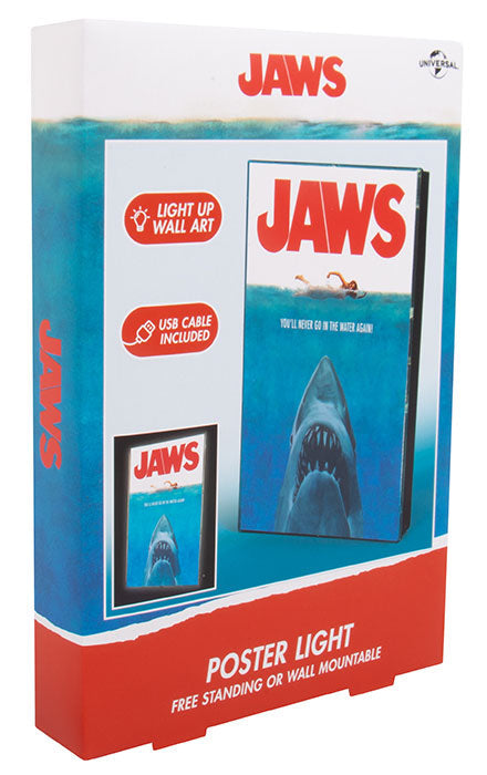 Fizz Lampe Poster "Jaws Der Weiße Hai" LED-Licht Nachtlampe Sammlerstück