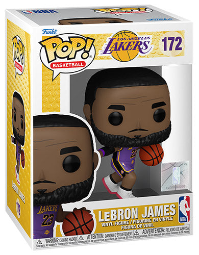 Funko Pop ! Basketball NBA L.A. Lakers - (172) Lebron James Figure Alternate Jersey