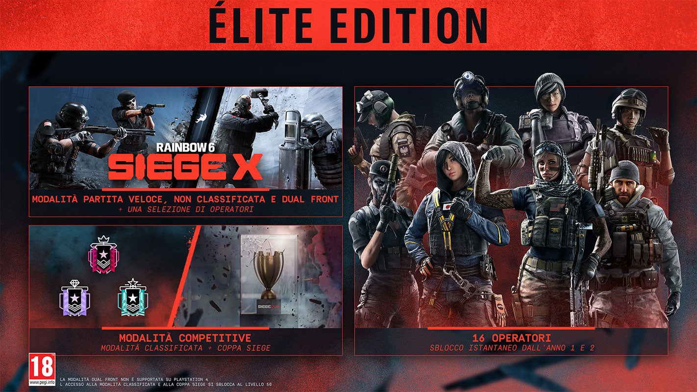 Tom Clancy's Rainbow Six Siege X Elite Edition Xbox Serie X / One Italienisch