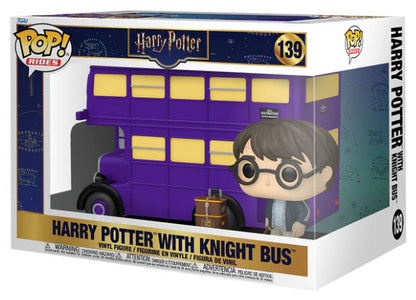Funko Pop ! Movies Rides - Harry Potter (139) Harry w/Knight Bus Figure 25m