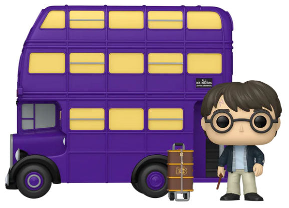 Funko Pop ! Movies Rides - Harry Potter (139) Harry w/Knight Bus Figure 25m