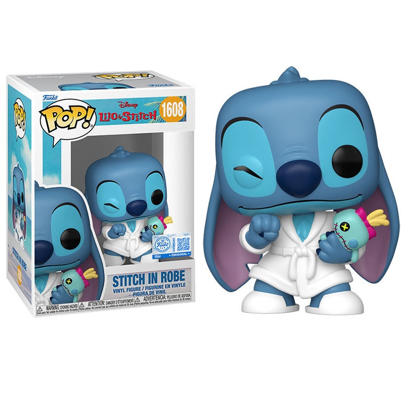 Funko Pop! Disney Lilo & Stitch - (1608) Stitch im Morgenmantel Special Edition 9cm