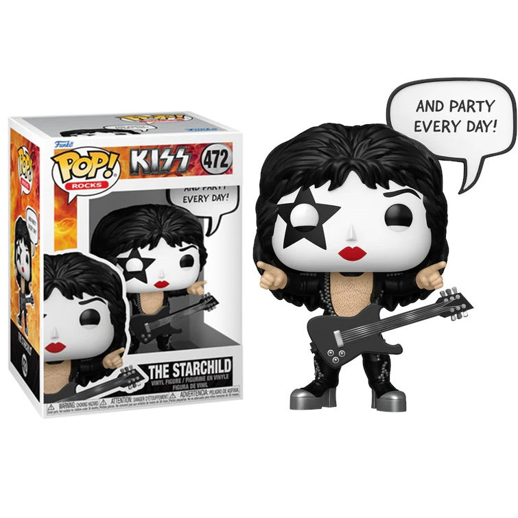 Funko Pop! Rocks Kiss - (472) The Starchild Rock & Roll All Nite Figur 9cm