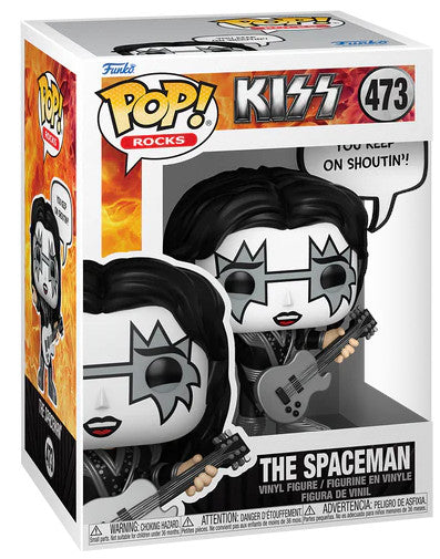 Funko Pop ! Rocks Kiss  - (473) The Spaceman Rock & Roll All Nite Figure 9cm