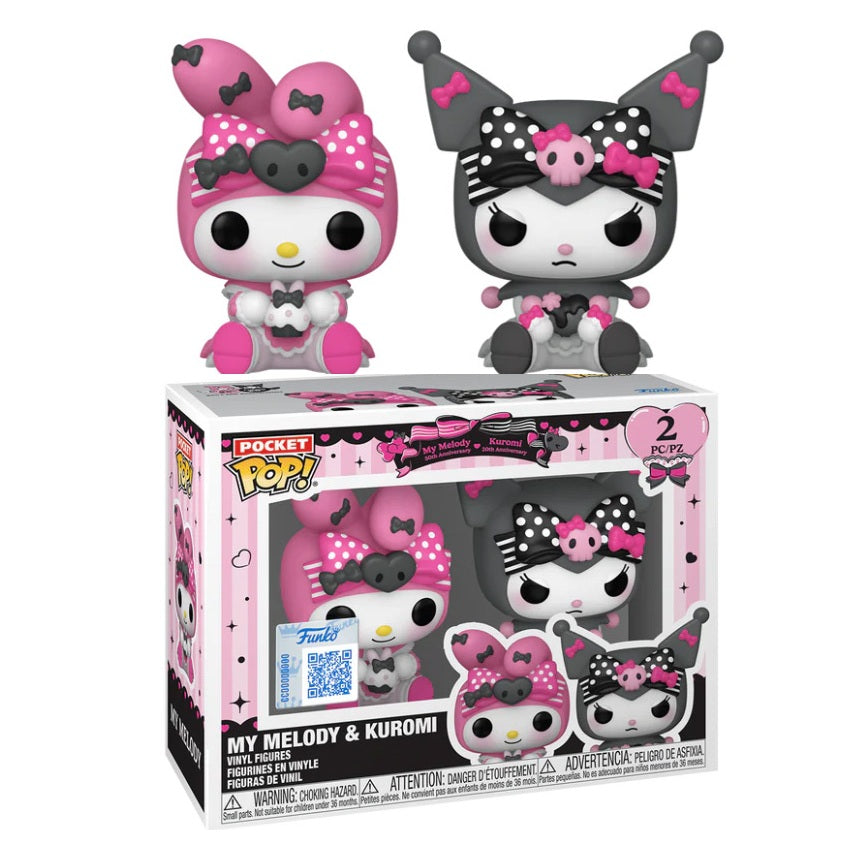 Funko Pop ! Pocket ! 2 Pack My Melody - Kuromi Vinyl Figure 4Cm Keychain