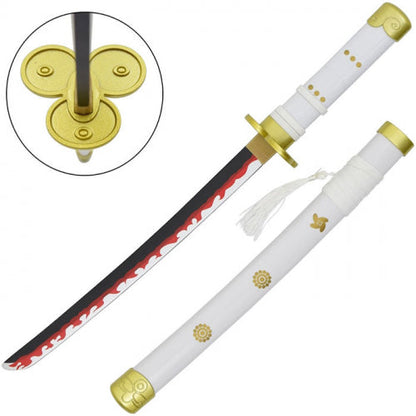 One Piece Katana Mini Bambus Enma Roronoa Zoro Sammlerschwert 42cm Weiß