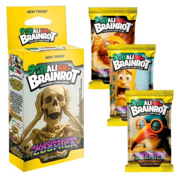 Skifidol Brainrot Kosmische Halluzination 3 Booster Pack TCG Karten Italienisch