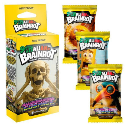 Skifidol Brainrot Kosmische Halluzination 3 Booster Pack TCG Karten Italienisch