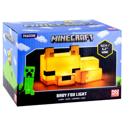 Paladone Lampe Minecraft Fuchs – AAA-Batteriebetriebenes LED-Nachtlicht